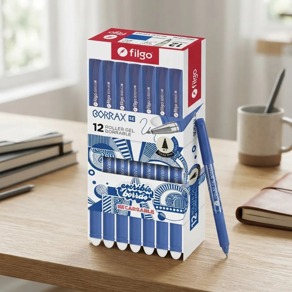 Roller Gel Borrable Filgo Borrax 0.7mm Caja x12