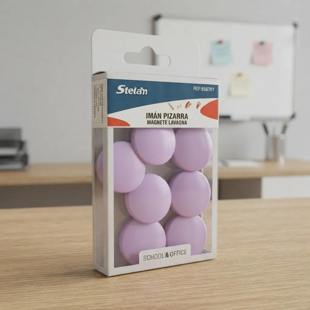 Imanes para Pizarra Colores Pastel 3cm Stelam
