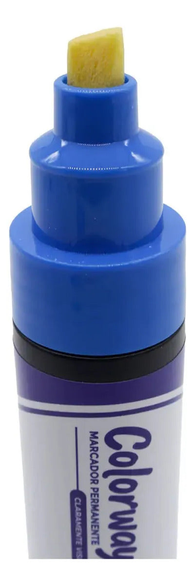 Marcador Permanente Jumbo Adetec Punta Gruesa Pack x6