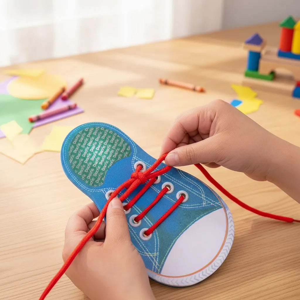 Zapato Didáctico Goma Eva Aprende a Anudar Dactic