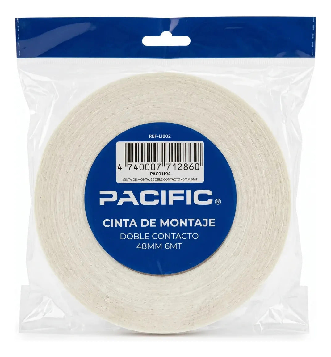 Cinta de Montaje Doble Faz Pacific 48mm Pack x3