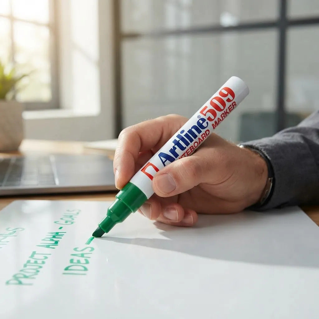 Plumón Pizarra Acrílica Recargable Artline 509 Pack 6