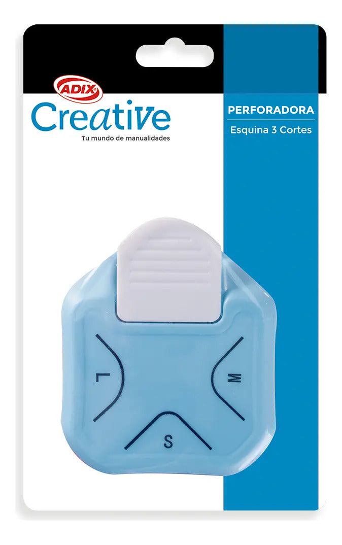 Perforadora Triple Esquina Redondeada Adix 3 Medidas