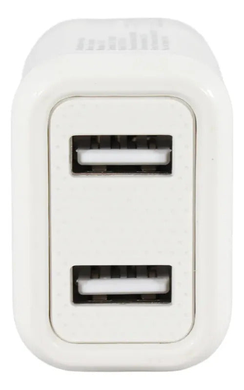Cargador Doble USB 12W Tecnolab + Cable Tipo C