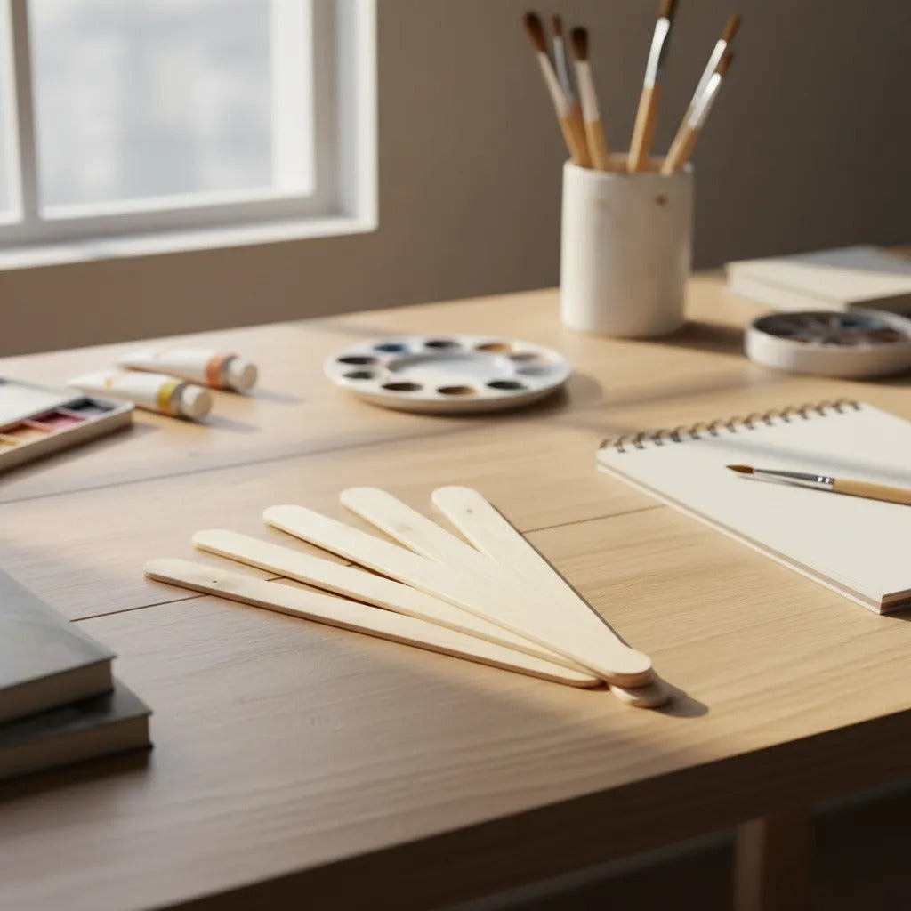 Palos de Helado Madera Natural Creative 50u