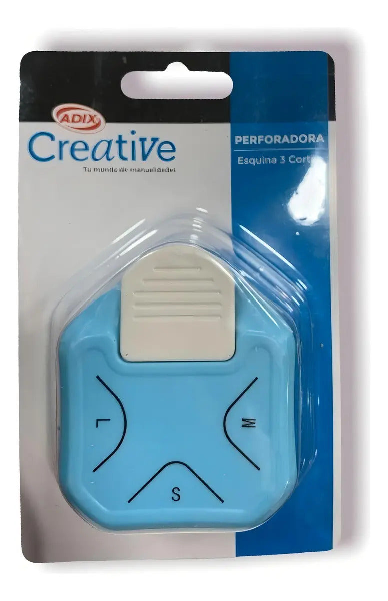 Perforadora Triple Esquina Redondeada Adix 3 Medidas