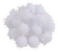Pompón Glitter Blanco Adix Pack 25 Unidades 2cm