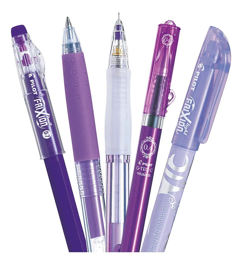 Set Regalo Pilot Violeta 5 Modelos Icónicos