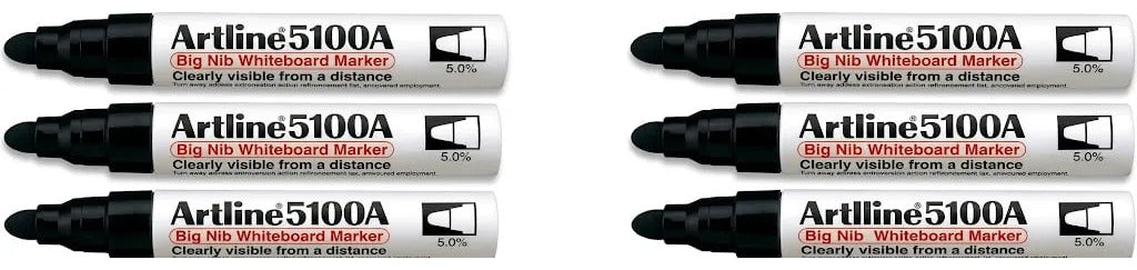 Plumón Pizarra Acrílica Artline EK-5100A Pack 6 Punta 5 mm
