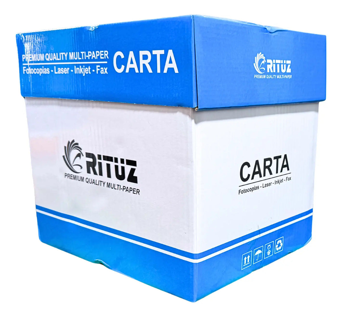 Pack Caja De 5 Resmas Carta 75gr Rituz X 500 Hojas