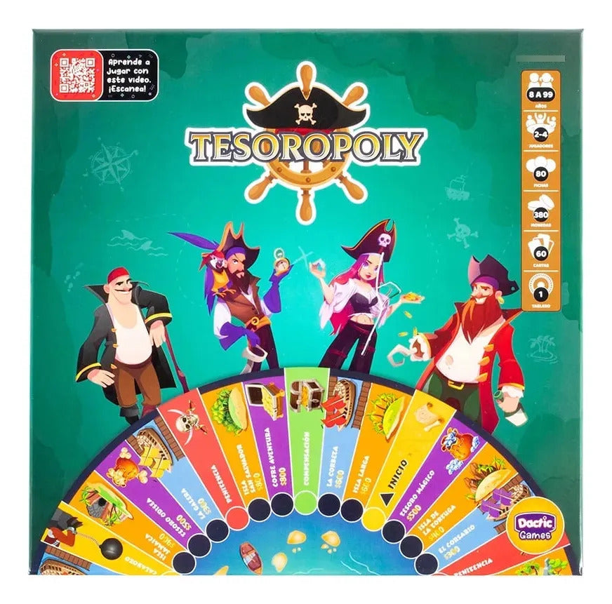 Tesoropoly Juego de Mesa Dactic – Busca el Tesoro