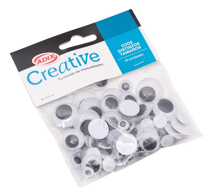Ojos Locos Decorativos Mix Tamaños Pack 75u
