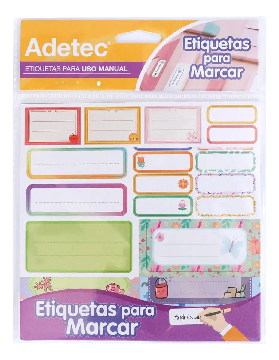 Etiqueta Para Nombre Diseño Adetec