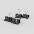Clip Doble Negro 15mm Adix, Pack 12 Unidades