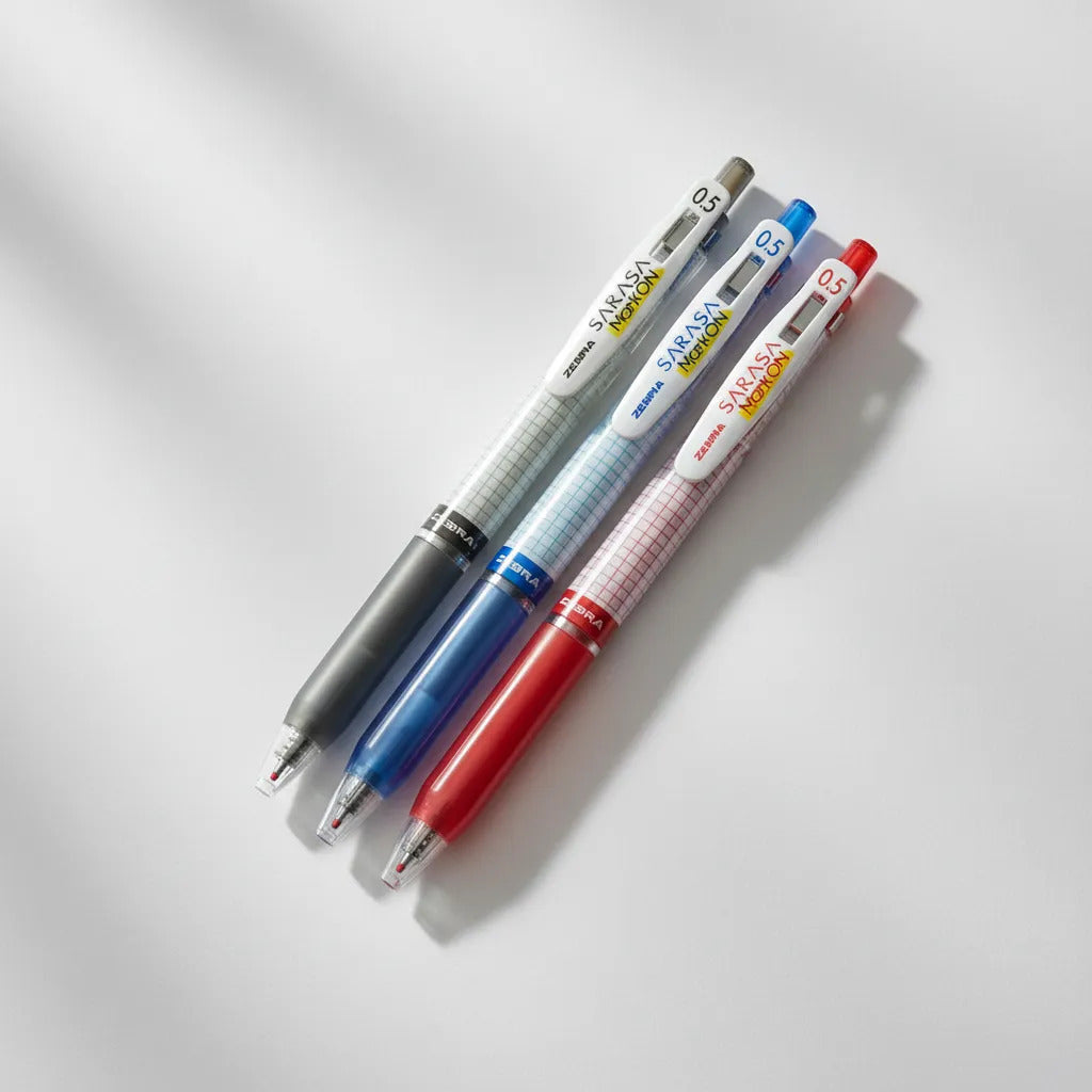 Set 3 Rollerball Gel Sarasa Clip Surtido Spring 0.5mm Zebra
