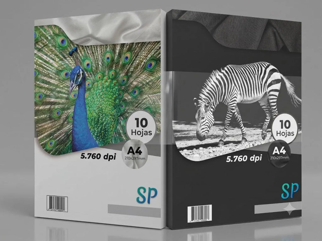 Pack Papel Transfer para Telas Claras y Oscuras A4