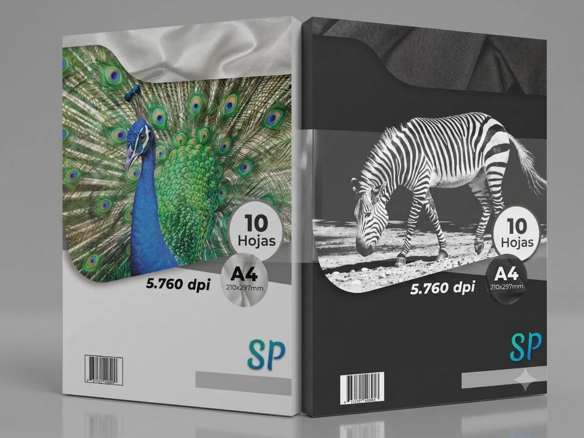 Pack Papel Transfer para Telas Claras y Oscuras A4