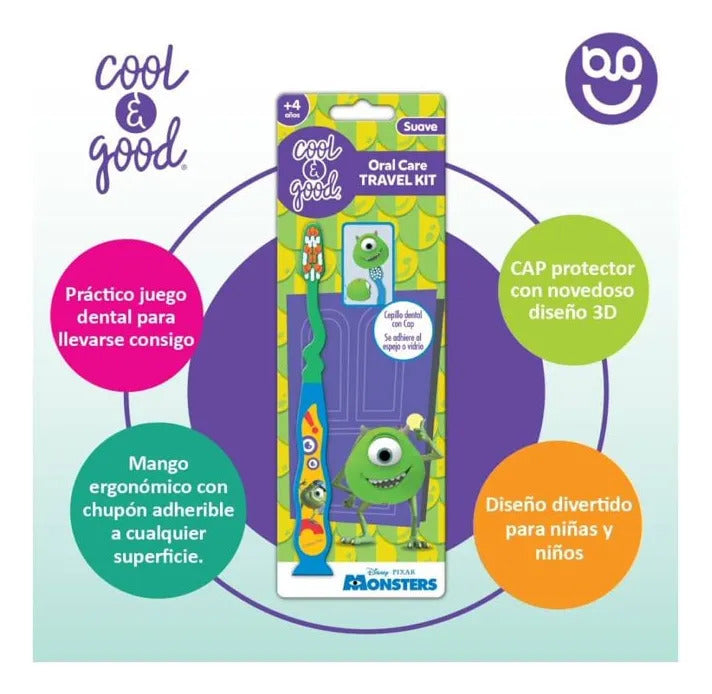 Cepillo Dental Cool&good Monster Suave 1ud C/protector