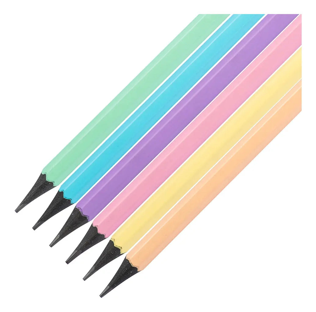 Lápiz Grafito Hexagonal Adix HB N°2 Pack 6 Unidades