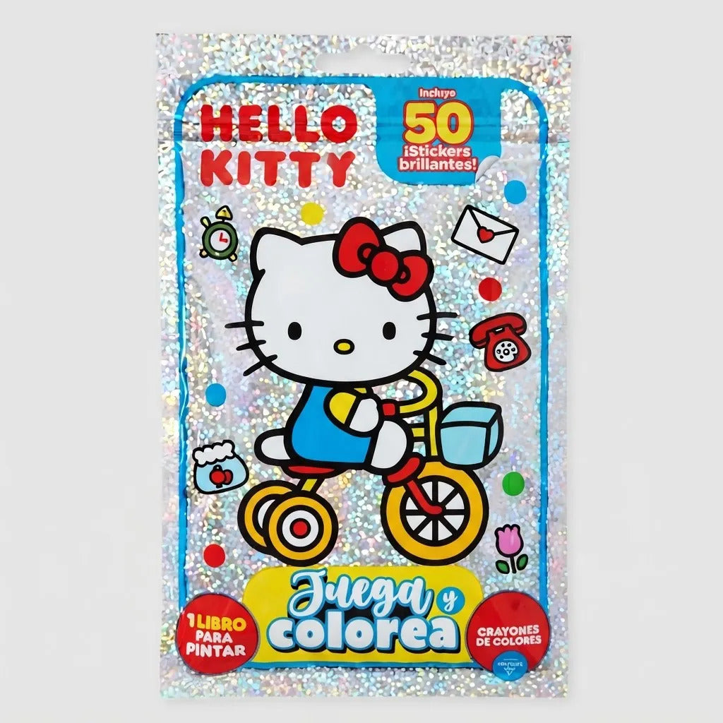 Set Juega y Colorea Hello Kitty con Lápices