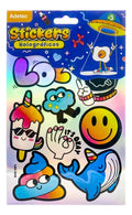 Block De Stickers Decorativos Holograficos - Juvenil Surtido