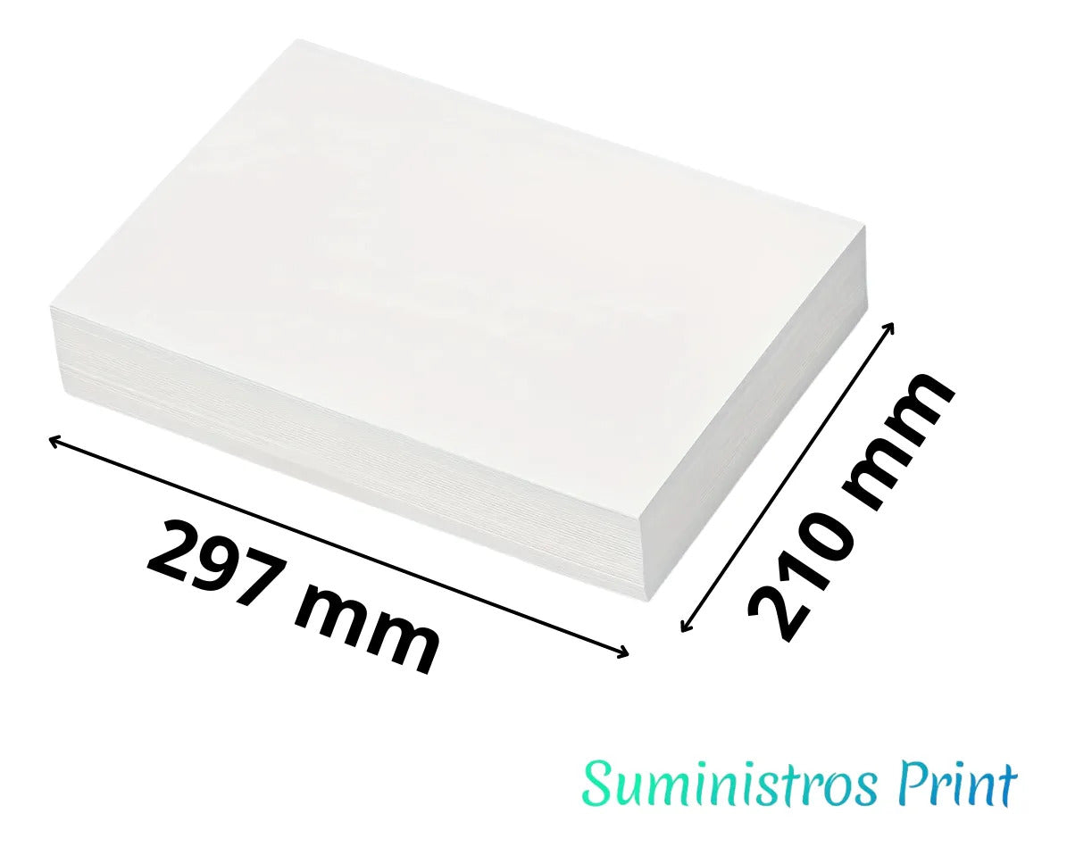 Pack 3 Papeles Adhesivos A4: Blanco 135g, PET y Vinílico