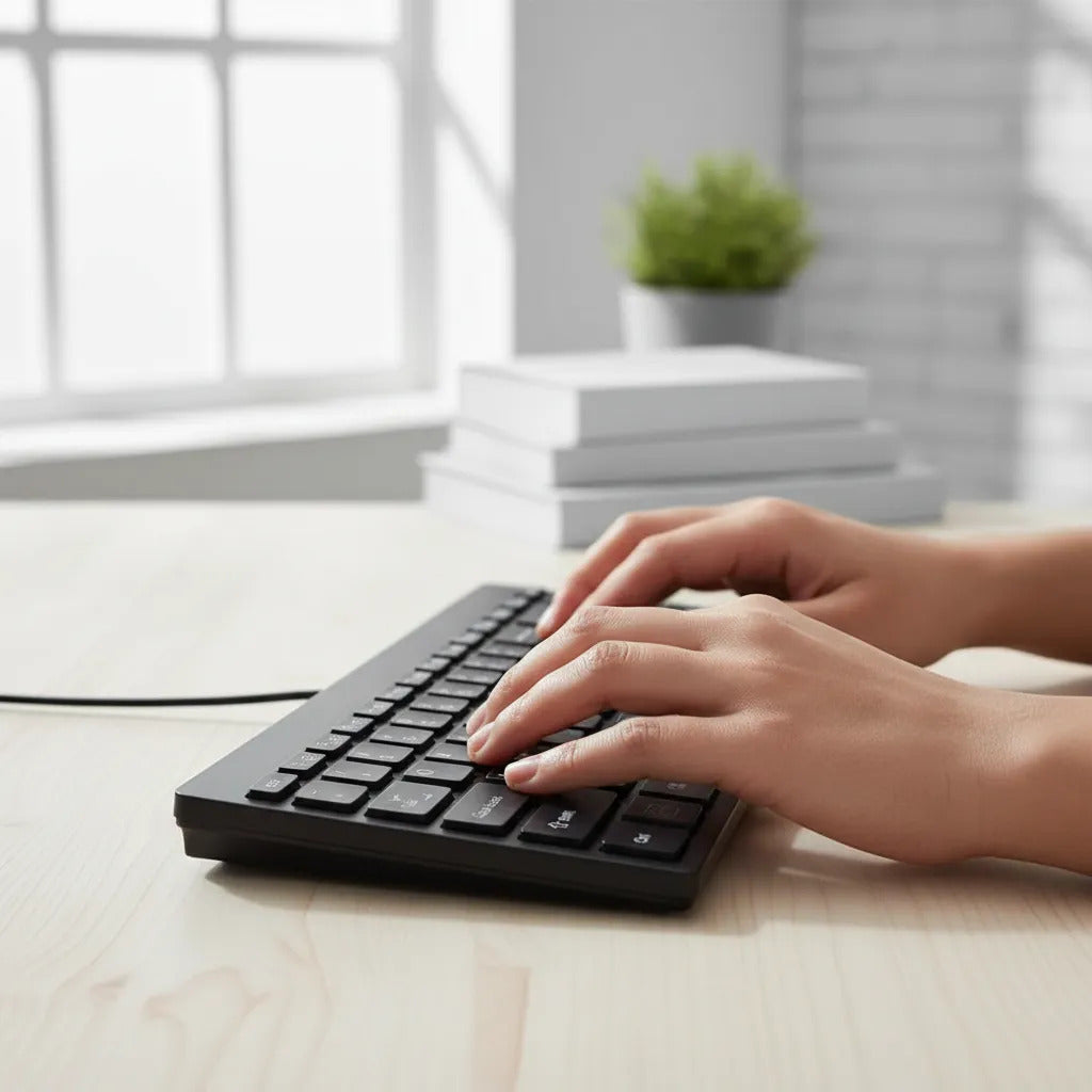 Teclado Mini Ultra Slim DBlue 78 Teclas Silencioso USB