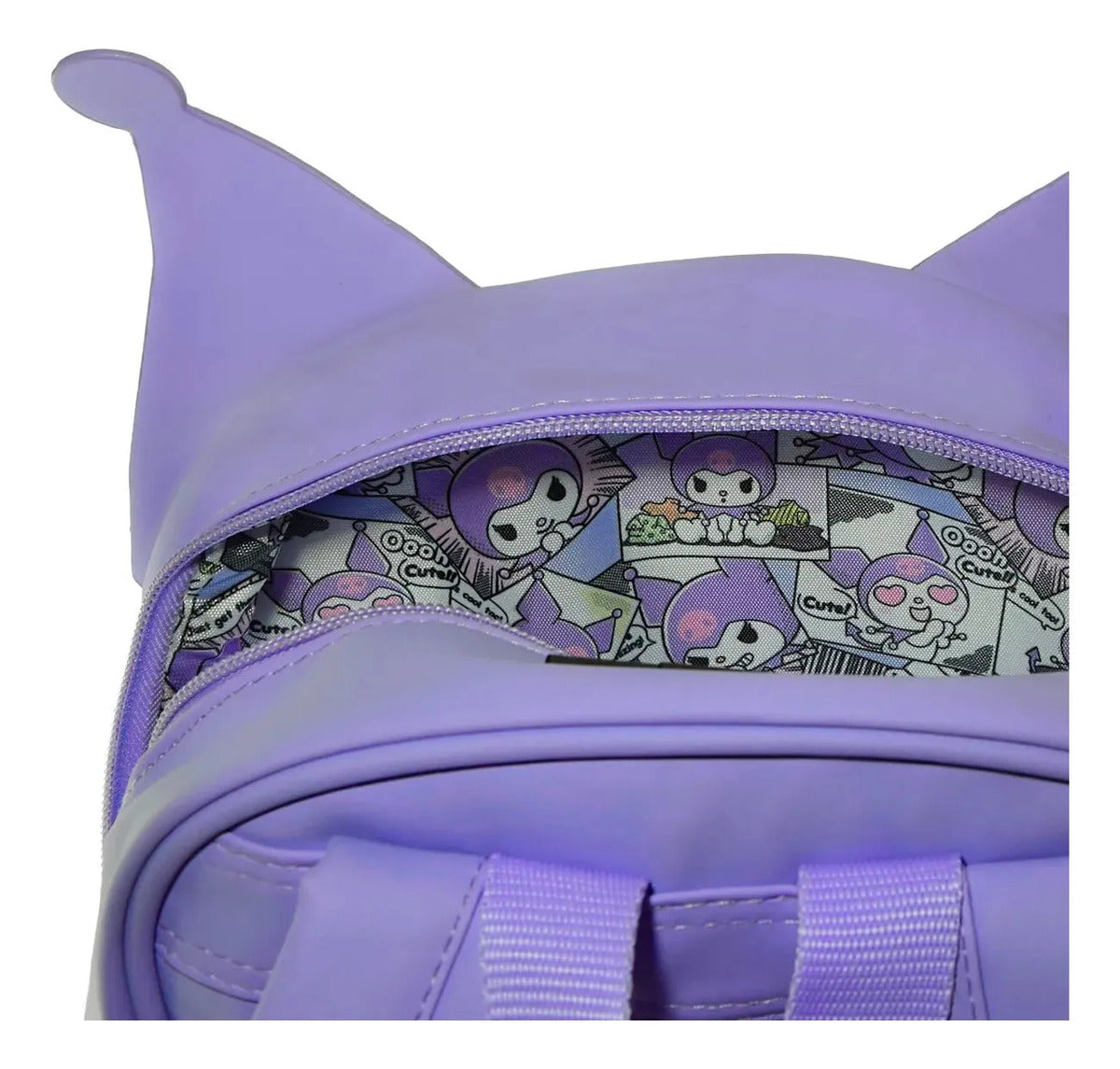 Mochila Escolar Kuromi Kawai 6.35L con Bolsillo