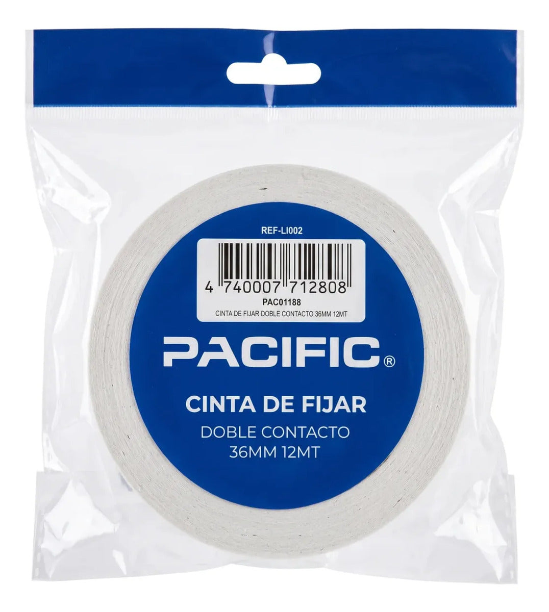 Cinta de Montaje Doble Faz Pacific 36mm x 12m