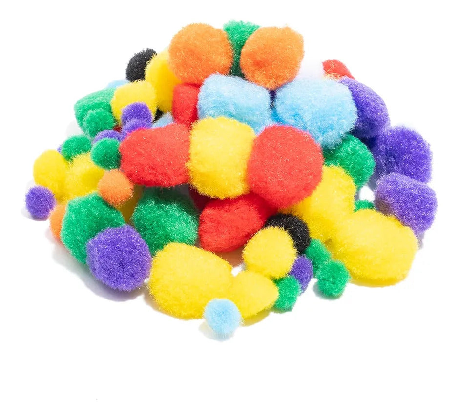 Pompones Surtidos Adix Mix Medidas Pack x78