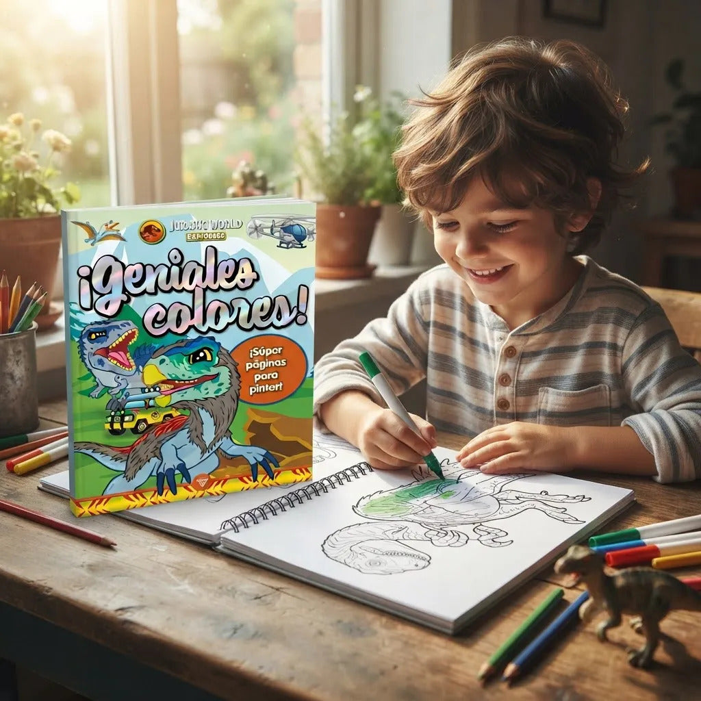 Libro para Colorear Jurassic 16 Páginas