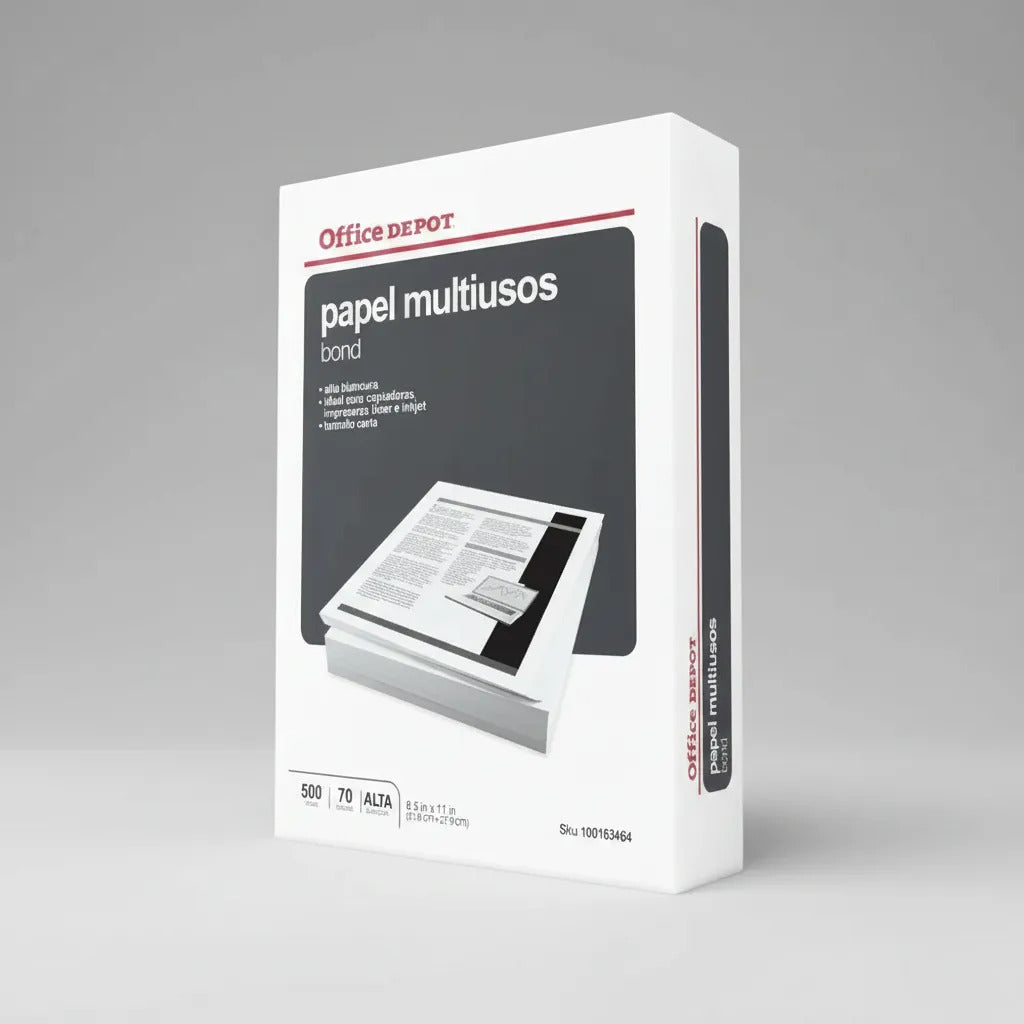 Resma Papel Fotocopia Office Depot Carta 70g 500h