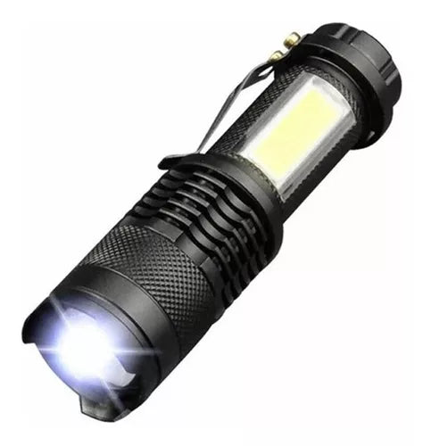 Mini Linterna Tactica Led Recargable Micro Usb Color De La Luz Blanco