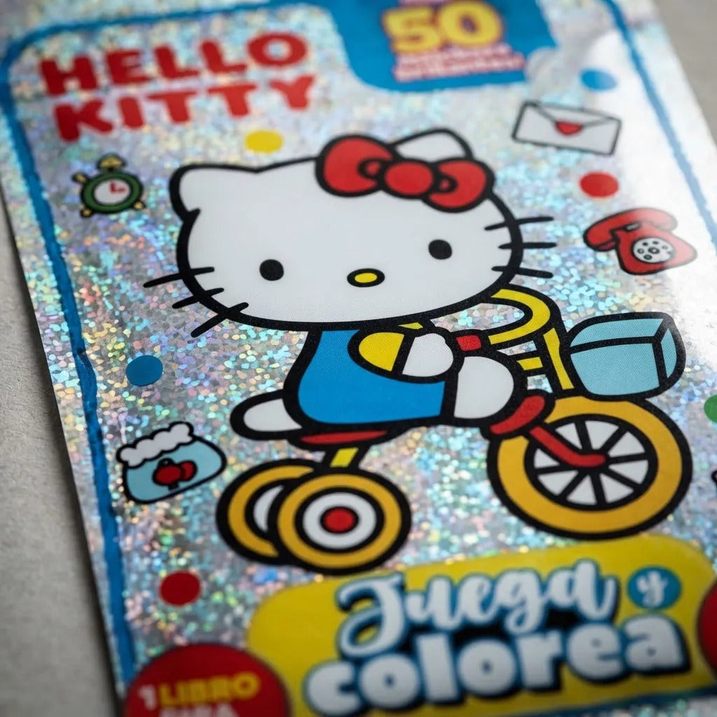 Set Juega y Colorea Hello Kitty con Lápices