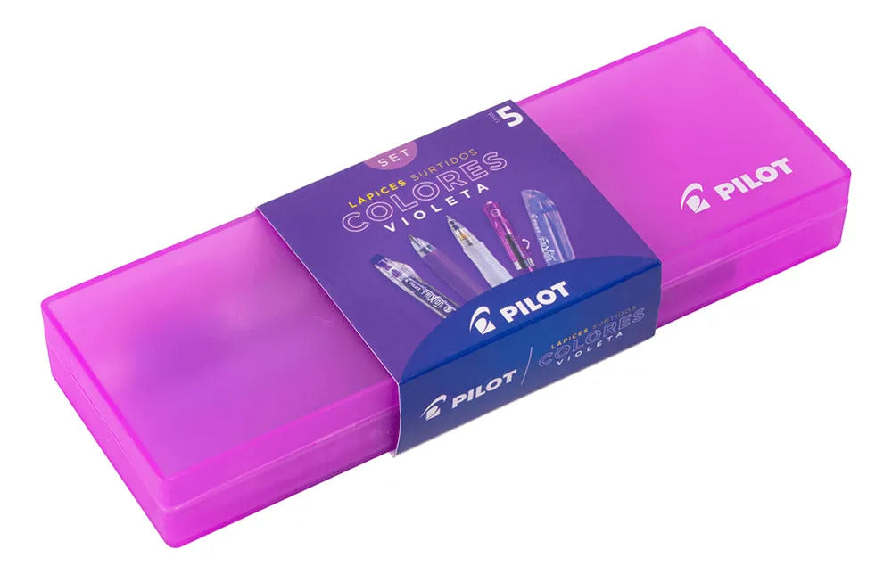 Set Regalo Pilot Violeta 5 Modelos Icónicos