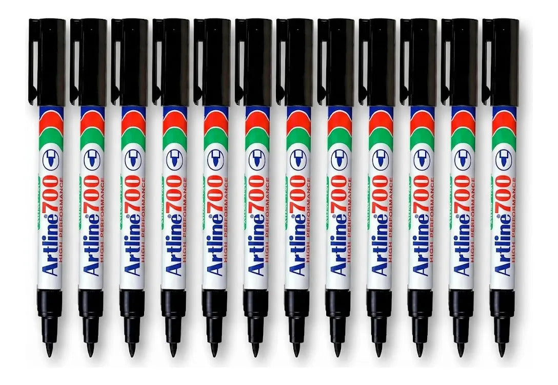 Marcador Permanente Artline 700 Punta Redonda Pack 12