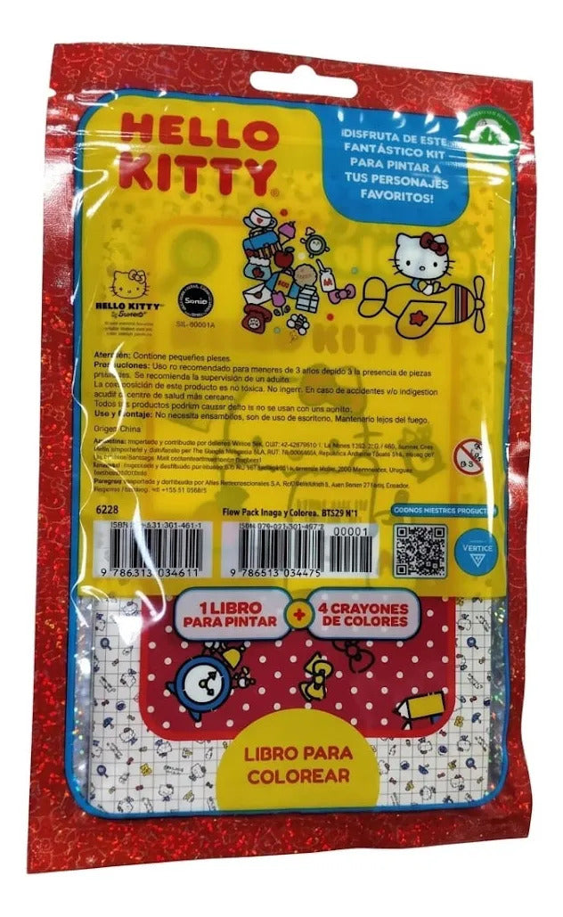 Set Juega y Colorea Hello Kitty con Lápices
