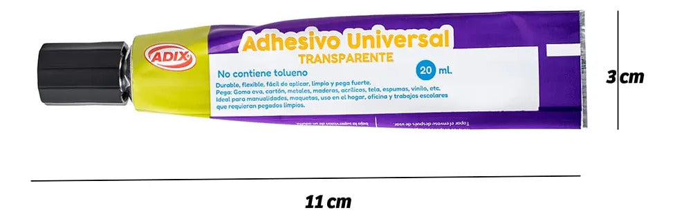 Pegamento Adhesivo Universal Transparente 20ml Pega Todo