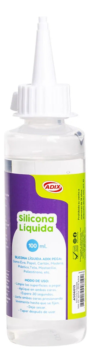 Silicona Líquida Adix 100ml Caja x12 Lavable