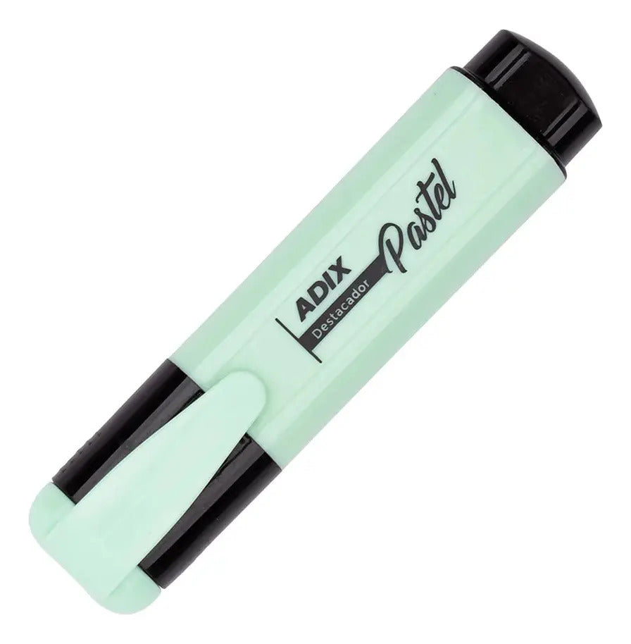 Destacadores Adix Biselados x6, Colores Pastel