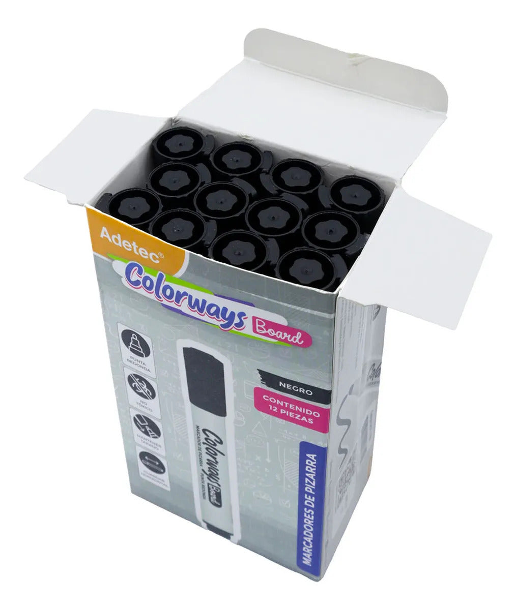 Marcador Para Pizarra Punta Redonda Adetec 1 Und Colorways