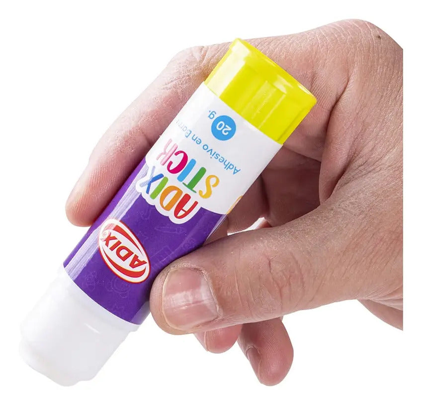 Pegamento en Barra Adix 20g, Escolar Lavable