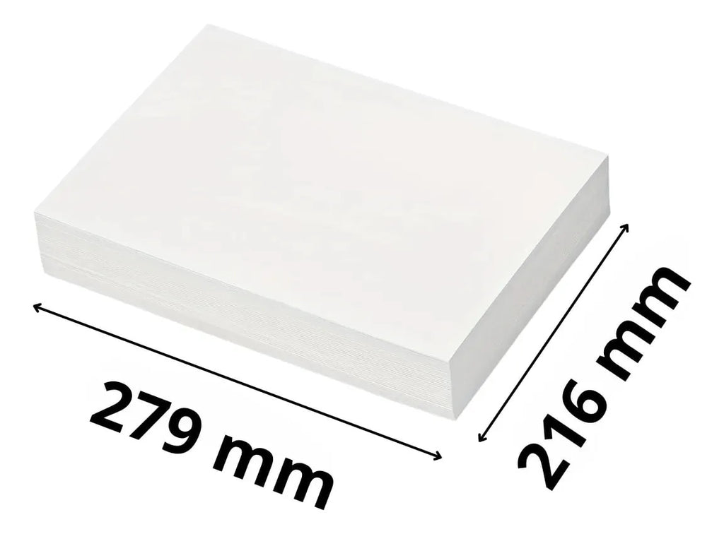 Papel Sublimación Carta 120g x 1000 Hojas