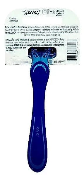Maquinilla Bic Flex Desechable 3 Hojas Pack x3