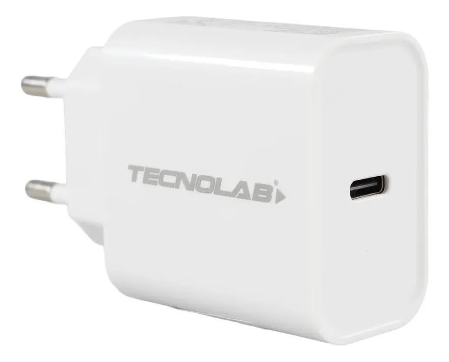 Cargador Rápido 18W Tecnolab con Cable USB-C a USB-C