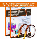 Papel Sublimación 200 Hojas Carta + 2 Cintas Térmicas
