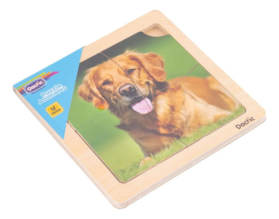 Puzzle de Madera Perro 4 Piezas Dactic