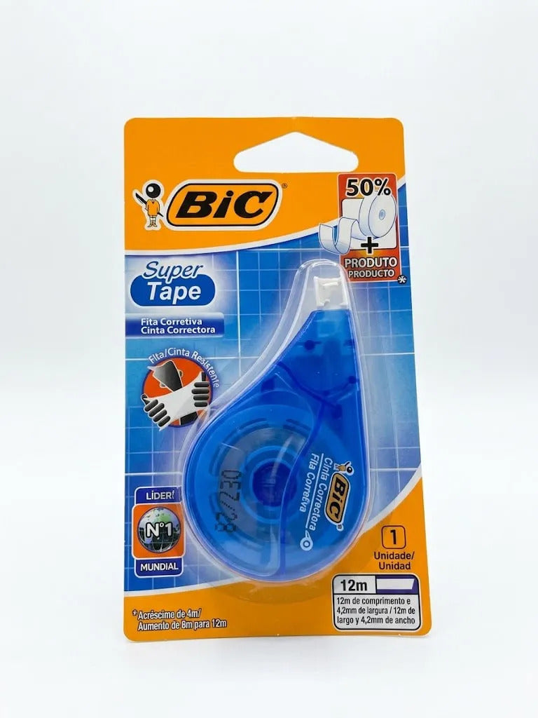 Cinta Correctora Bic Super Tape 4.2mm x12m