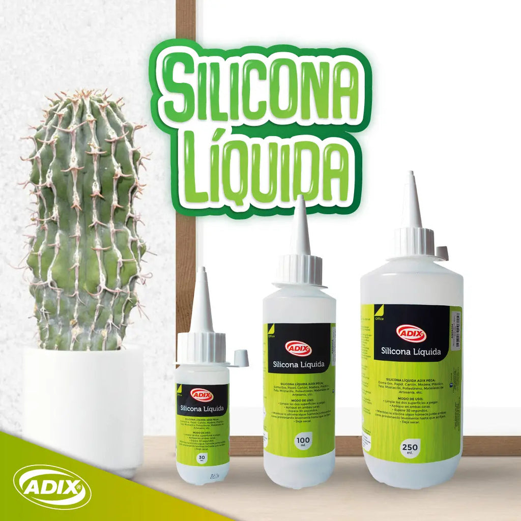 Pegamento Líquido Adix 250 Ml Silicona Transparente Fuerte