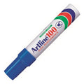 Marcador Permanente Artline 100 Biselado Azul
